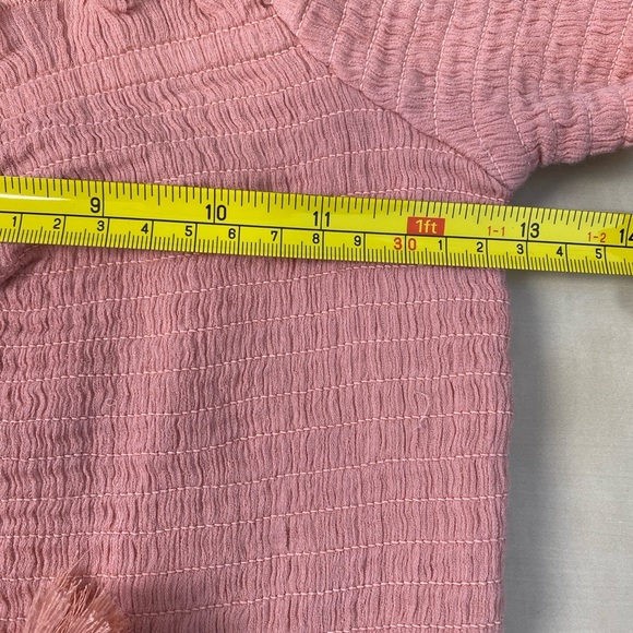 Free People It's A Cinch Crop Top 100% Cotton Smocked Sz Medium M Summer Casual - Picture 4 of 11